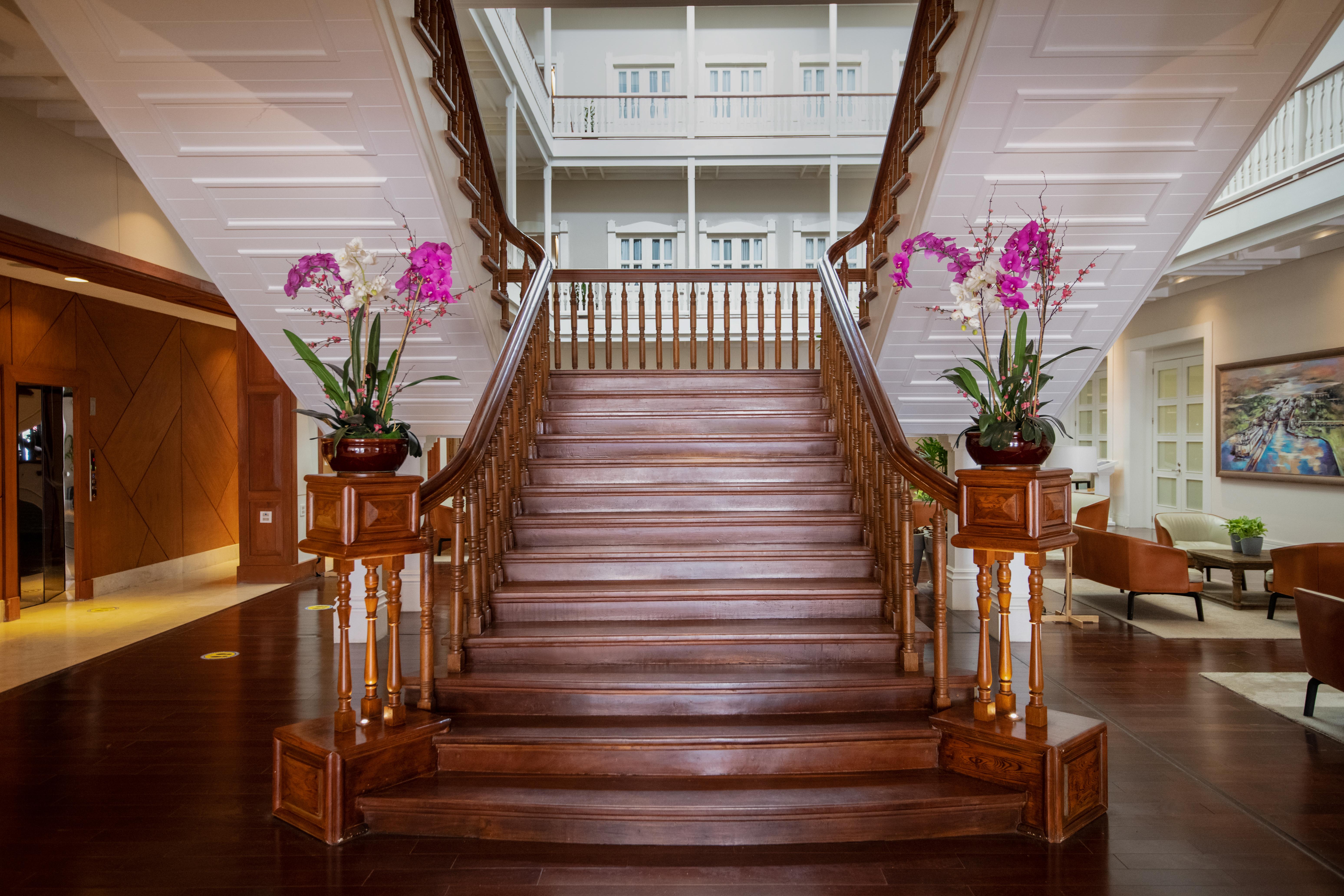 セントラル ホテル パナマ パナマ・シティー エクステリア 写真 The staircase at the main entrance