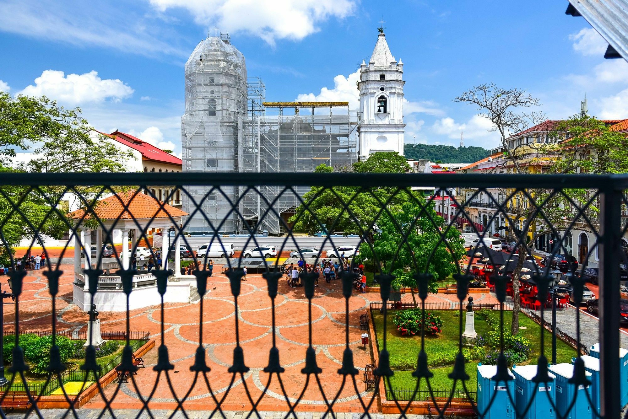 セントラル ホテル パナマ パナマ・シティー エクステリア 写真 View of the main square of Santa Bárbara